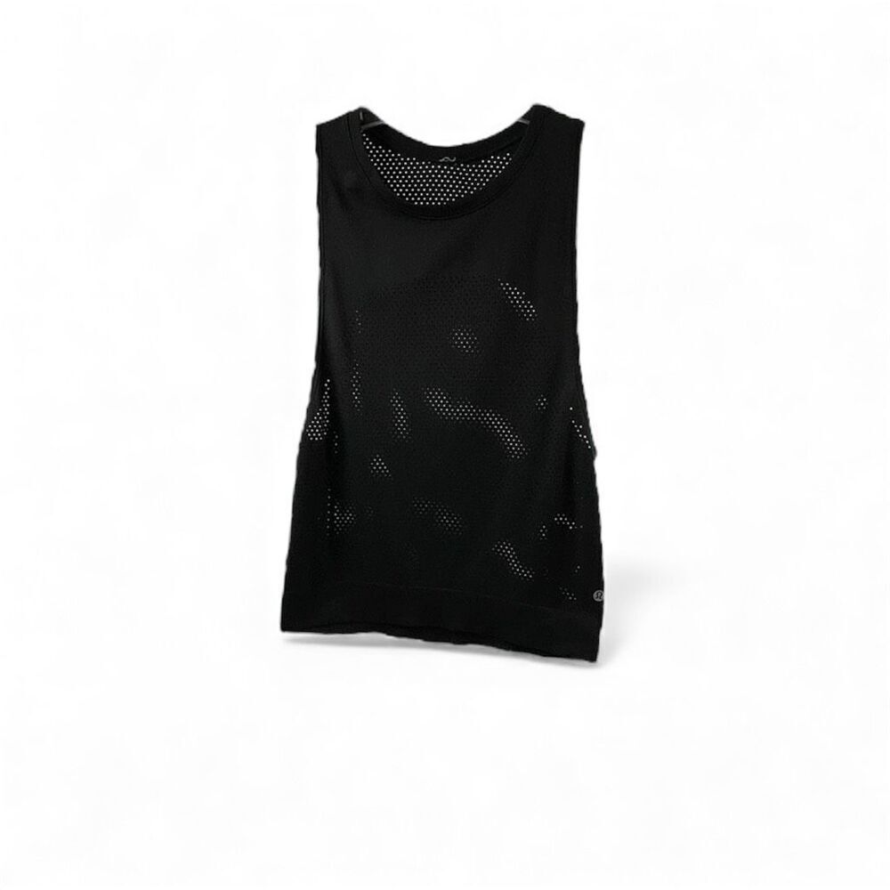 Lululemon Black Muscle Tank Top Size 4